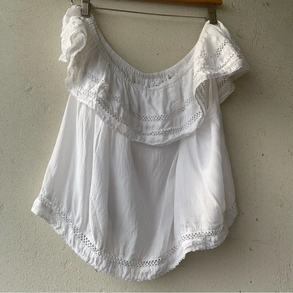 Wilfred White Ruffled Women's Top - Picture 5 of 10